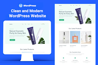 create a clean and modern wordpress website design