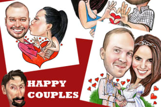 draw a happy couple