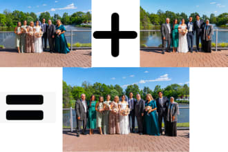 do retouching, remove or add objects and any photoshop edit