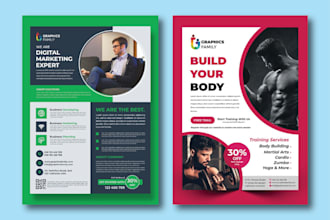 do an awesome flyer, one pager and leaflet design