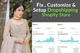 design, redesign shopify store, shopify dropshipping store, shopify website