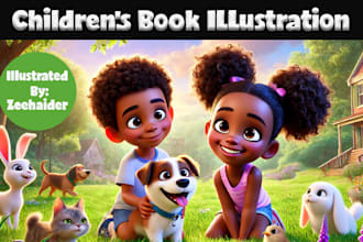 children book illustration and children book illustration