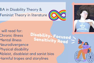 be your disabled sensitivity reader