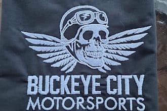 do embroidery digitizing into dst pes within 1hour