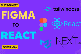 convert xd to react figma to react landing page or portfolio
