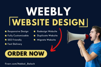 design and redesign weebly website or migrate weebly or wix website