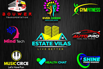 do inovative 3d logo for your startup or business