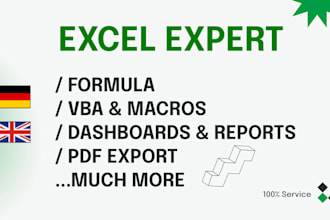 excel vba, formulas, automation and macro expert