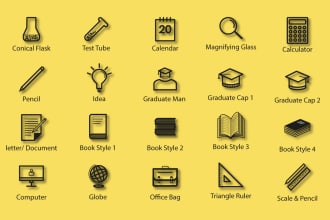 design simple and unique custom line icons set
