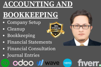 do bookkeeping in quickbooks online,odoo, xero, zoho, wave accounting and excel