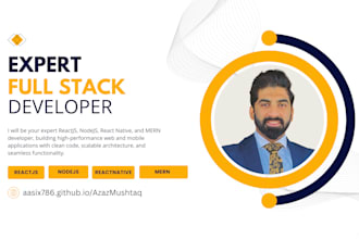 be your expert reactjs, nodejs,react native, mern developer