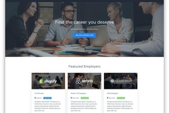 create a job board, recruitment or agency website for you