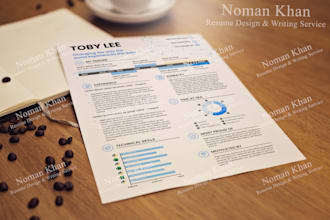 do professional resume design with infographics