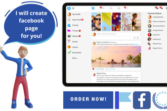 do social media VA page creation, posts, page setup, etc