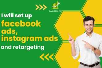 set up facebook ads, instagram ads and retargeting