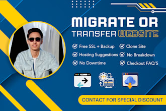 move, transfer or migrate wordpress website to new hosting or domain