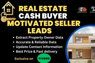 provide real estate motivated seller and cash buyer leads with skip tracing