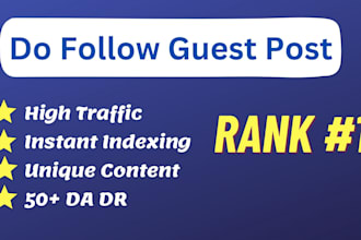 do SEO guest posting on niche related wbesite of high da