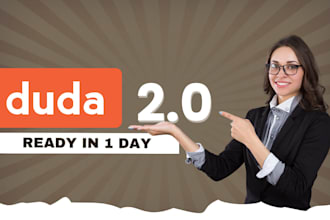 design your responsive duda 2 0 website or redesign the website