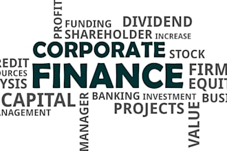 do corporate finance tasks and projects for you