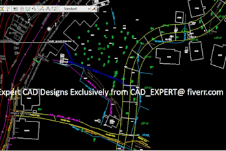 draw house plans, topographical maps or any structure drawing using AUTOCAD
