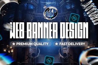 design premium website banners and social media ad creatives