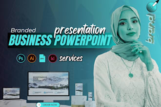 design branded business powerpoint presentations or templates