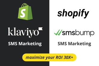 setup shopify klaviyo, smsbump SMS, email marketing, automation flows