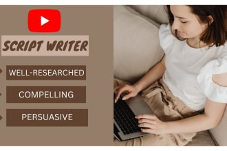 be your youtube video script writer