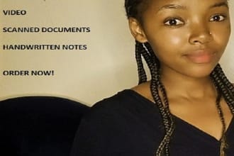 transcribe scanned or handwritten notes or audio to text