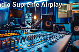 provide airplay, promote your music, video, link or banner