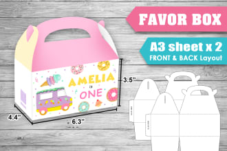 customize favor boxes for your party giveaways