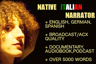 record a high quality narration