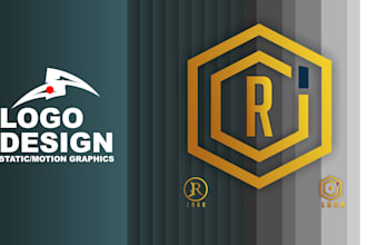 design a sleek minimalist logo and animate