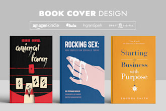 design minimalist cover, typographic ebook cover design, kindle cover