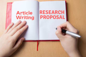 write your research proposals and articles