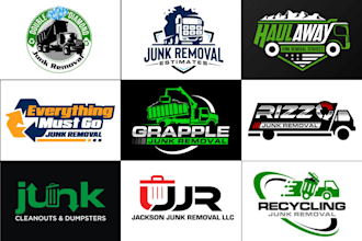 design a super cleaning and junk removal logo