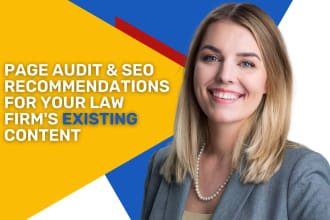 make existing content SEO recs for your law firm