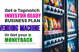 write a perfect vending machine business plan