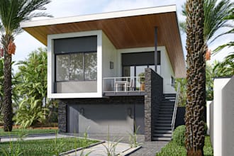 design modern house facade design