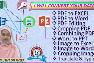 convert file pdf to word, pdf to excel, image to word