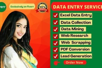 do fast accurate data entry and web research as a reliable virtual assistant
