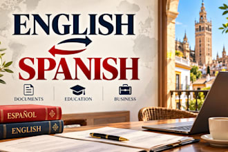 translate english to spanish and spanish to english documents
