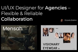 be your dedicated UI UX designer for agency projects