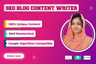 be your SEO blog content writer for website