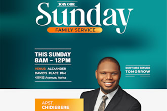 create exceptional church flyer or event flyer design