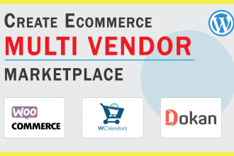 build multi vendor ecommerce wordpress website with woocommerce