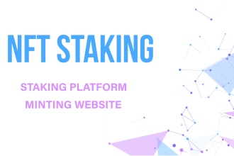 build nft marketplace and staking platform