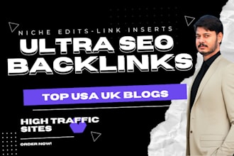 do niche edits, dofollow link insert via blogger outreach
