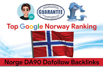 norway lokal SEO google ranking via quality da90 news sites norwegian backlinks